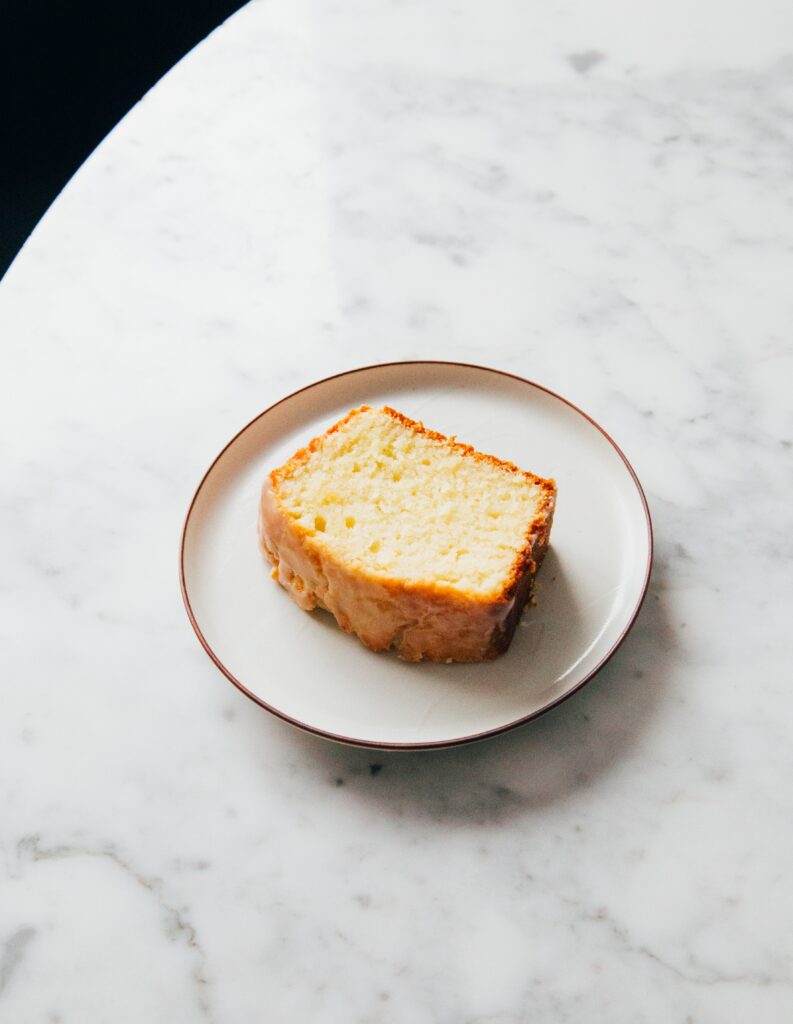 plated pastry on a table