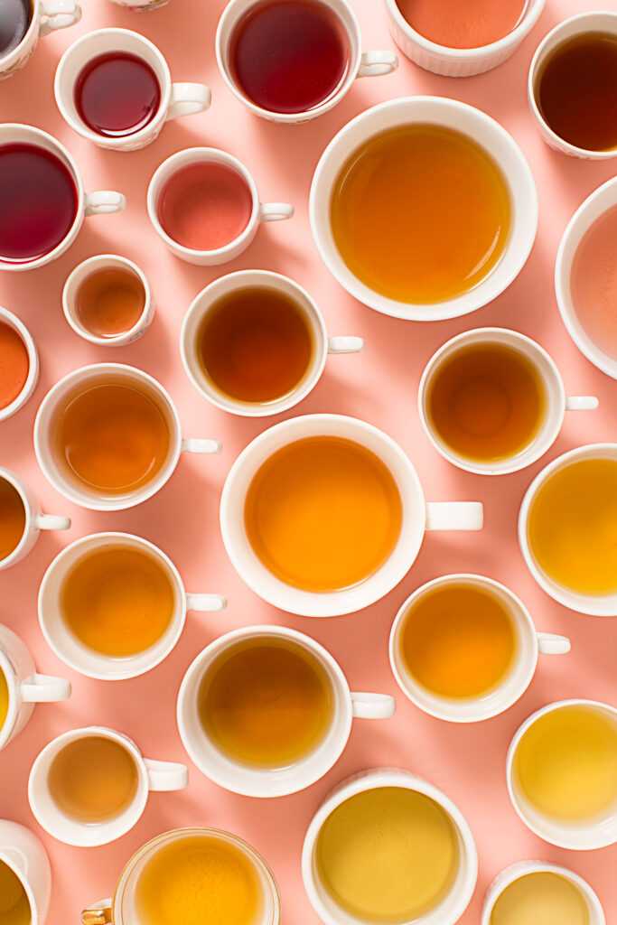 Tea cups composition