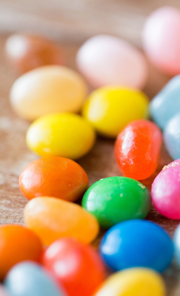 Baking flavors and extracts in jellybeans and soft confectioneries