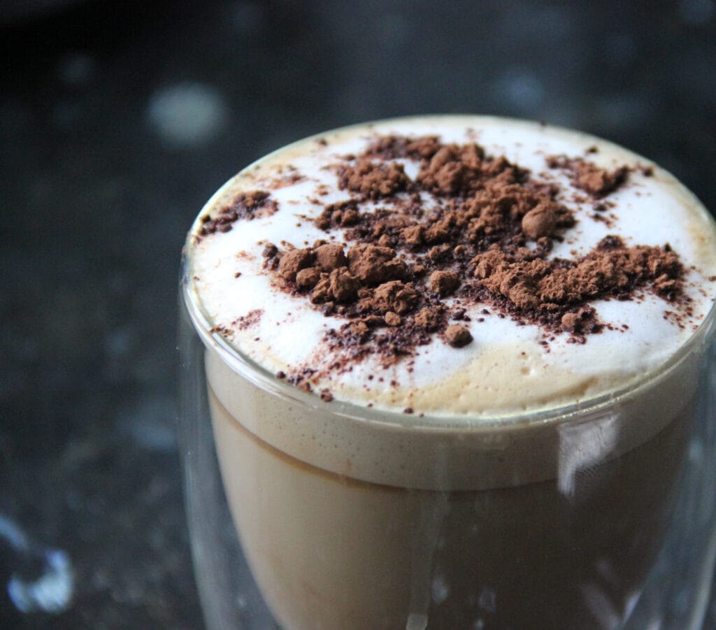 Chocolate dessert drink made sensory with masking flavors