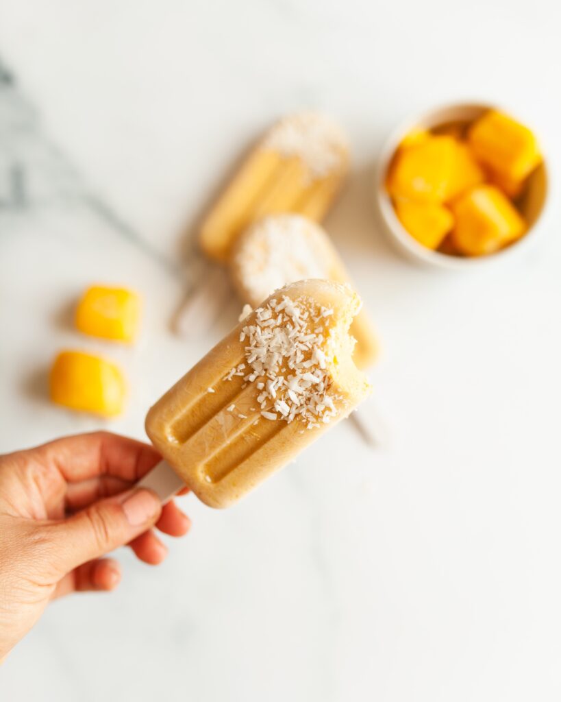 Masking flavors in dairy or alt-dairy popsicles